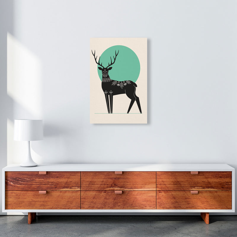 Moonlight Deer Art Print by Jason Stanley A2 Canvas