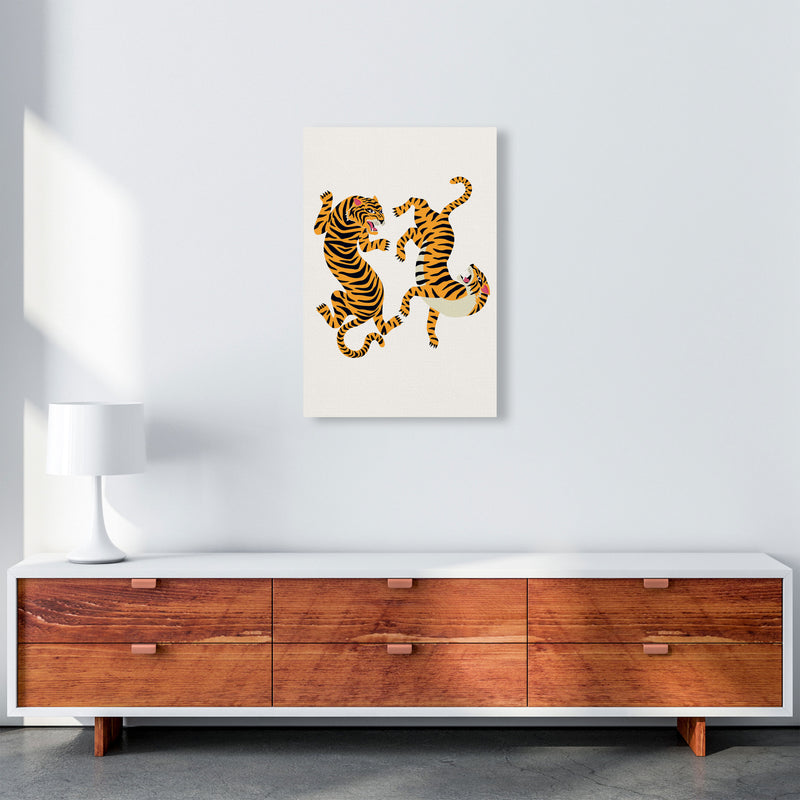Two Tigers Art Print by Jason Stanley A2 Canvas