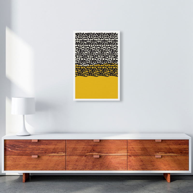 Yellow Vibe Art Print by Jason Stanley A2 Canvas