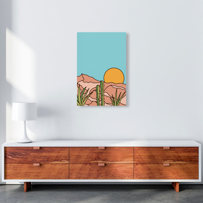 Minimal Desert Sunset Art Print by Jason Stanley A2 Canvas