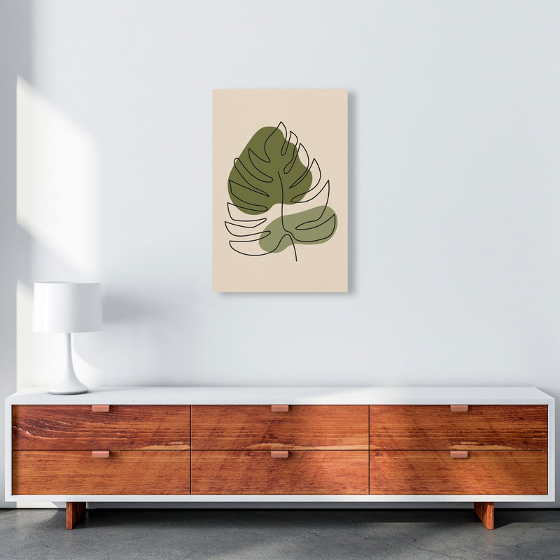 Abstract One Line Leaf Drawing II Art Print by Jason Stanley A2 Canvas