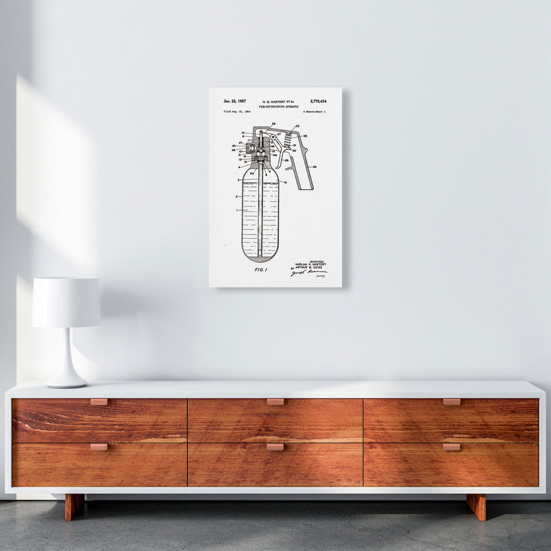 Fire Extinguisher Patent Art Print by Jason Stanley A2 Canvas