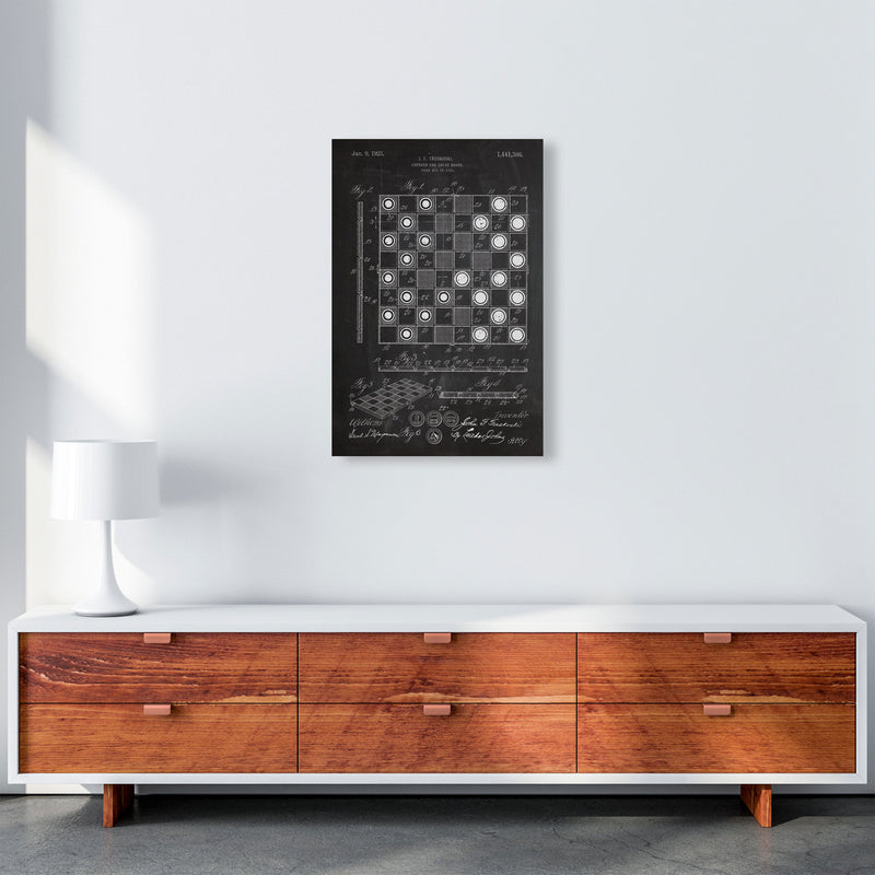 Chess And Checkers Patent Art Print by Jason Stanley A2 Canvas