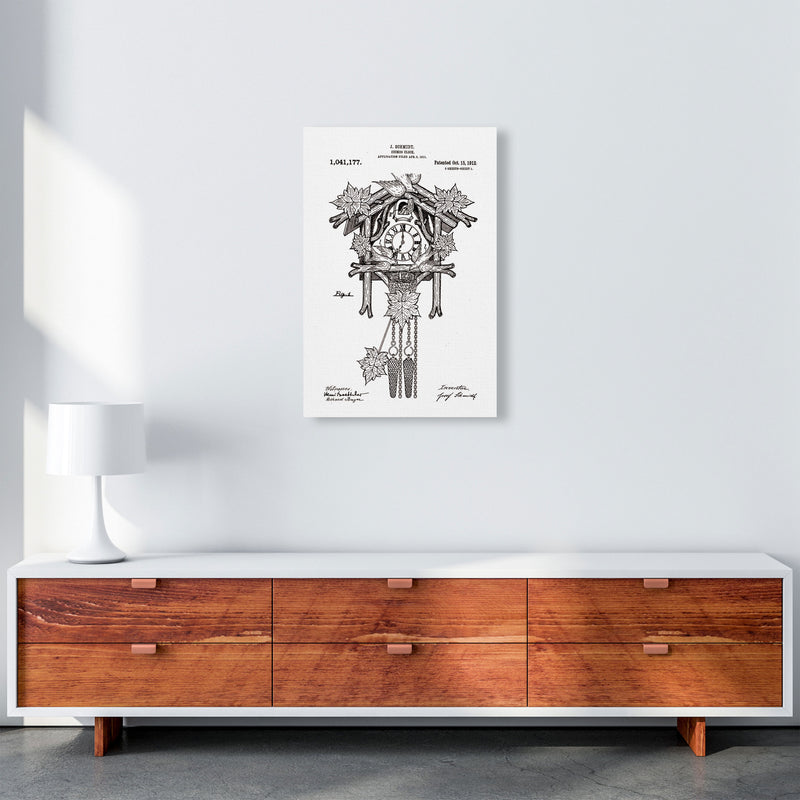 Cuckoo Clock Patent Art Print by Jason Stanley A2 Canvas