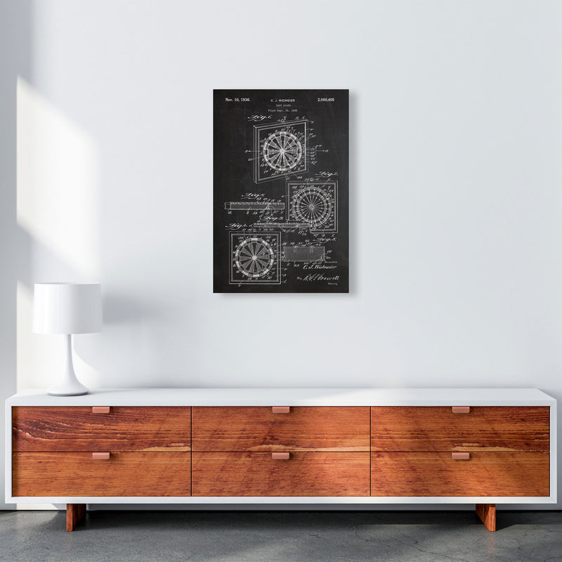 Dart Board Patent Art Print by Jason Stanley A2 Canvas