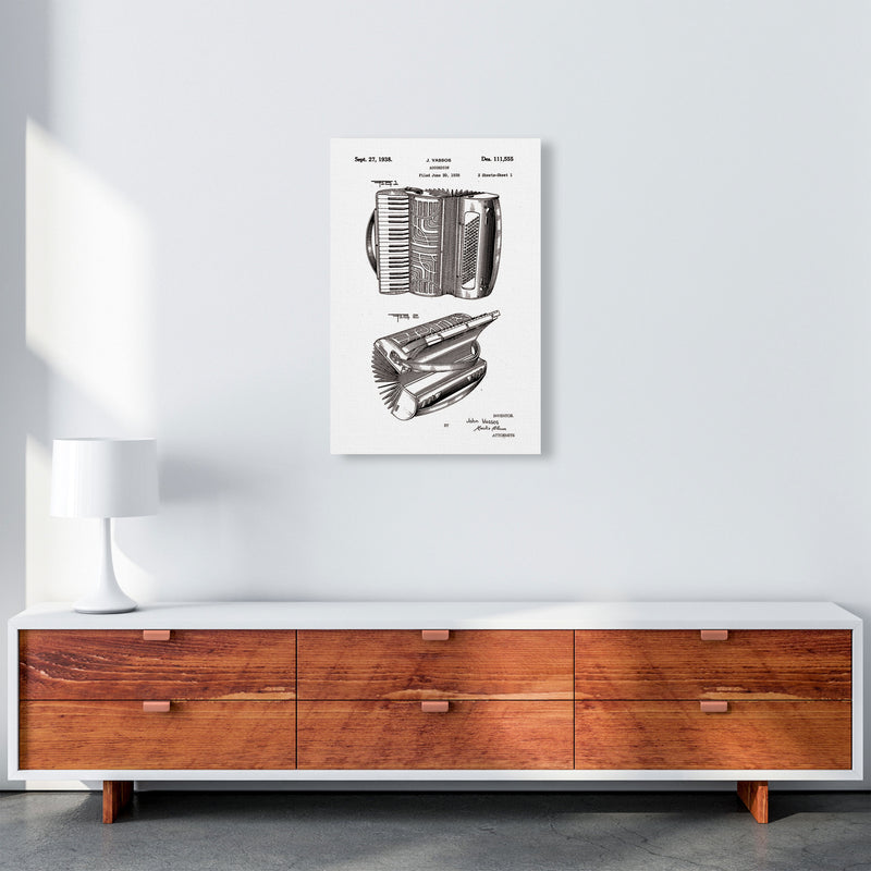 Accordian Patent Art Print by Jason Stanley A2 Canvas