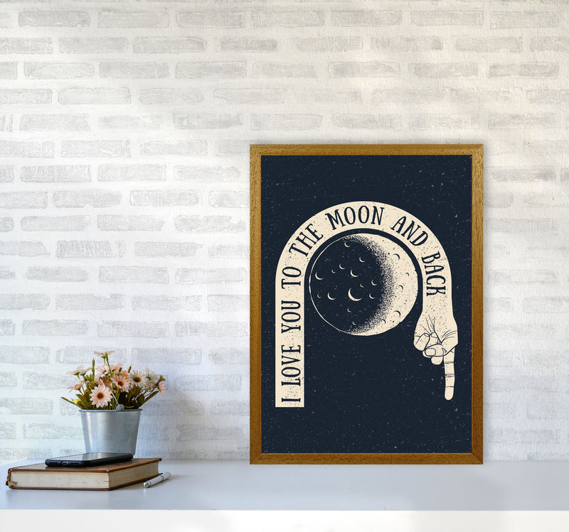 I Love You To The Moon And Back Art Print by Jason Stanley A2 Print Only