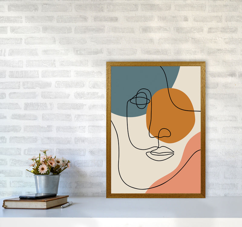 Abstract Face Line Drawing Art Print by Jason Stanley A2 Print Only