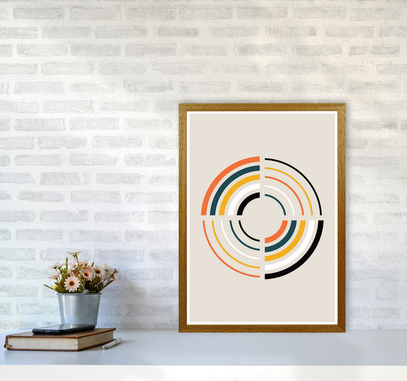 Retro Geometric Circle 2 Art Print by Jason Stanley A2 Print Only