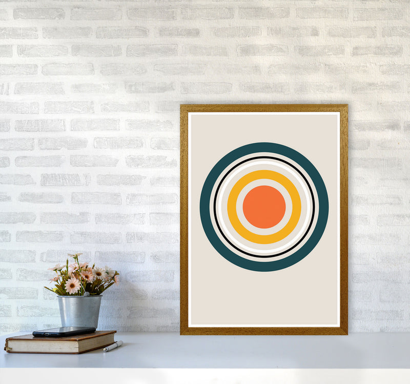 Retro Geometric Circle 3 Art Print by Jason Stanley A2 Print Only