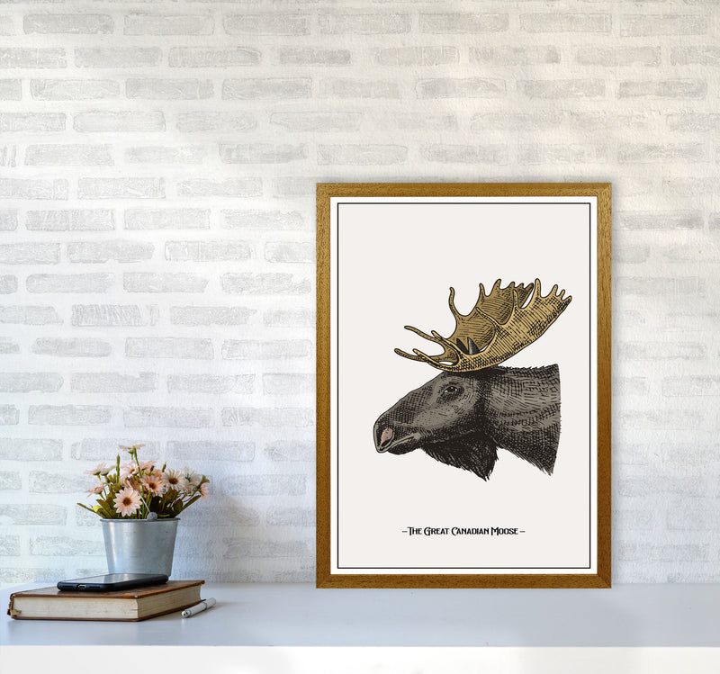 The Great Canadian Moose Art Print by Jason Stanley A2 Print Only