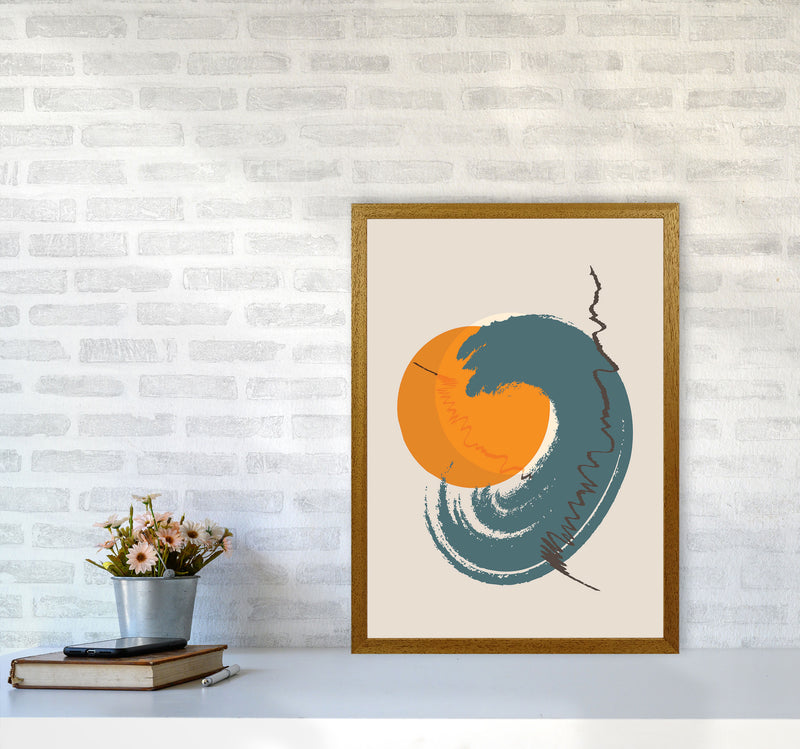 Sunshine Abstract Swirl Art Print by Jason Stanley A2 Print Only