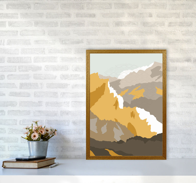 Japanese Mountain Scene Art Print by Jason Stanley A2 Print Only