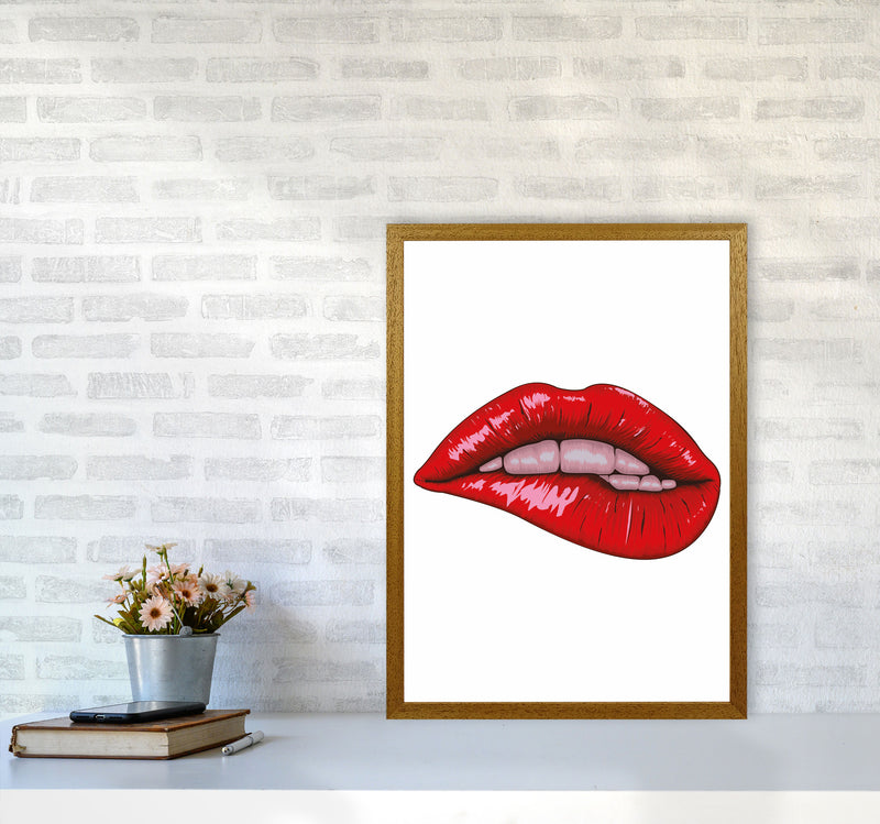 When She Bites Her Lip Art Print by Jason Stanley A2 Print Only