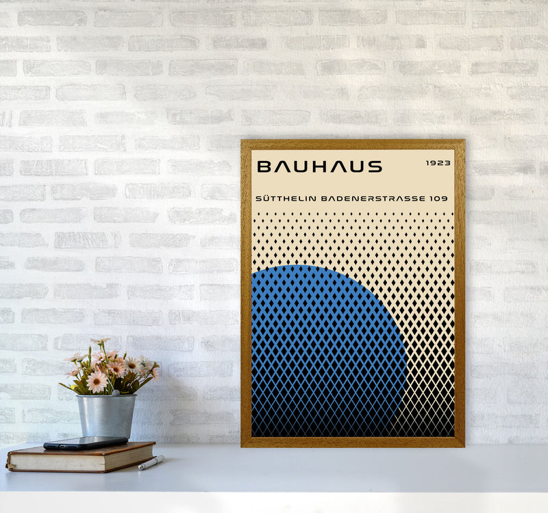 Bauhaus Geometric Blue Art Print by Jason Stanley A2 Print Only