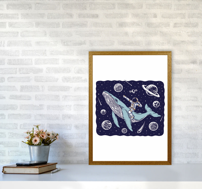 Galactic Whale Rider Art Print by Jason Stanley A2 Print Only