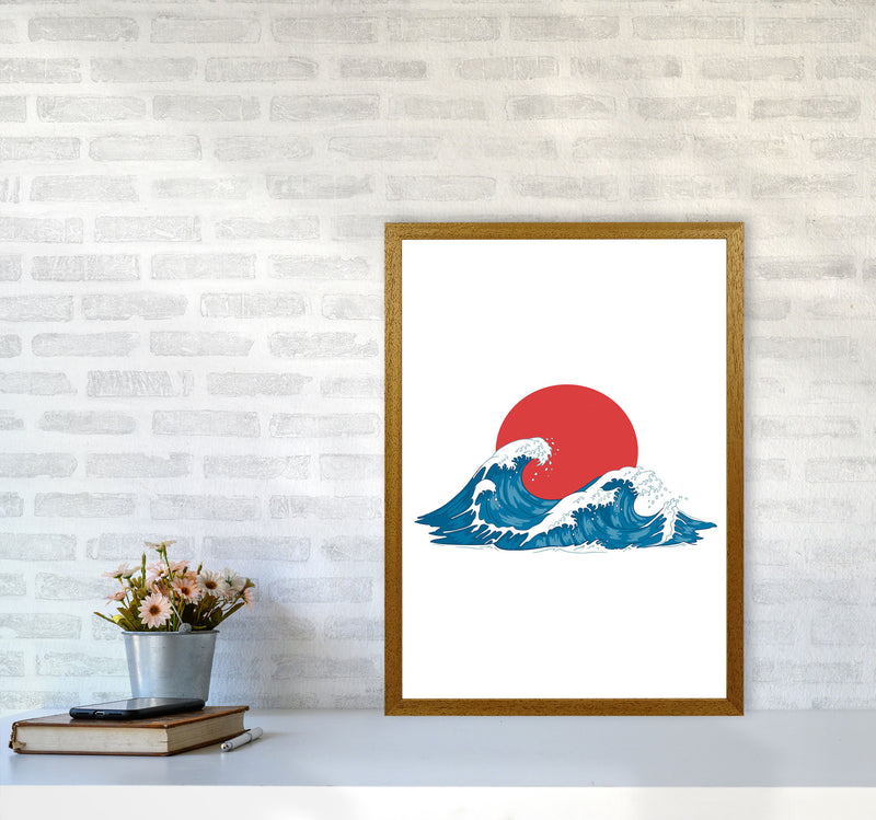 Japenses Wave Sunset Art Print by Jason Stanley A2 Print Only