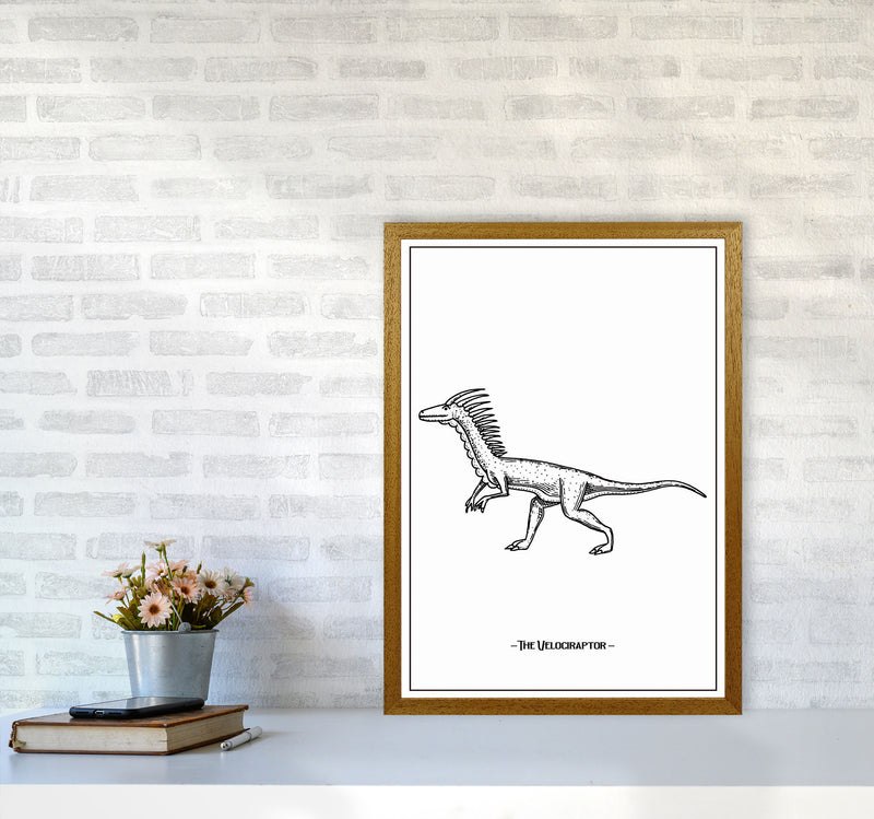 The Velociraptor Art Print by Jason Stanley A2 Print Only