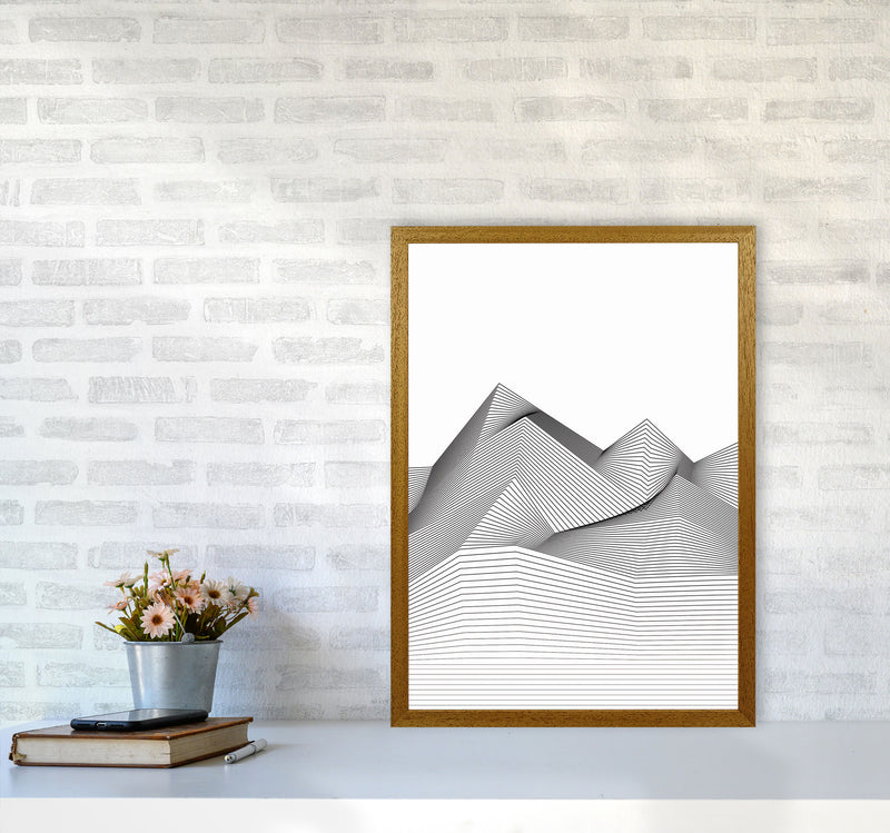 Line Mountains Art Print by Jason Stanley A2 Print Only