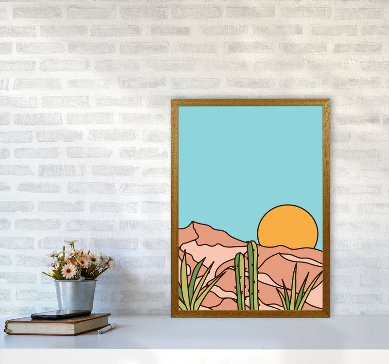 Minimal Desert Sunset Art Print by Jason Stanley A2 Print Only