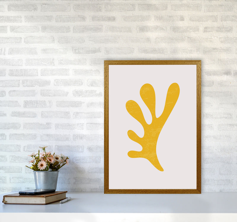 Abstract Yellow Algae Art Print by Jason Stanley A2 Print Only