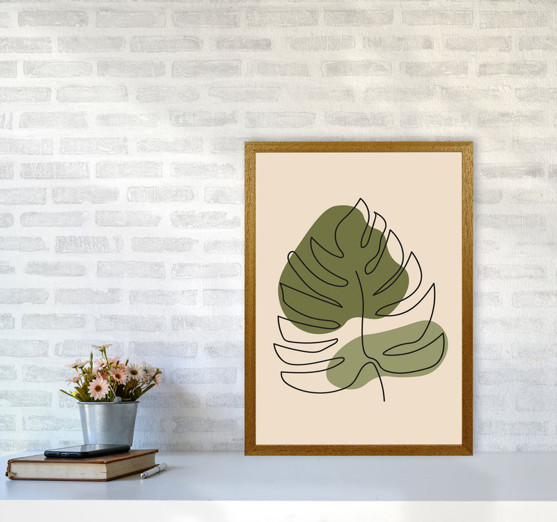 Abstract One Line Leaf Drawing II Art Print by Jason Stanley A2 Print Only