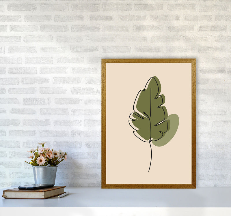 Abstract One Line Leaf Drawing III Art Print by Jason Stanley A2 Print Only