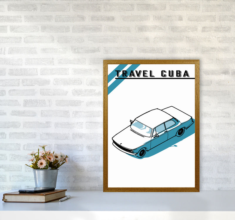 Travel Cuba Blue Car Art Print by Jason Stanley A2 Print Only