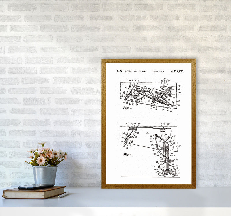 Airplane Landing Gear Patent Art Print by Jason Stanley A2 Print Only