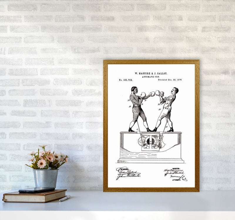 Automatic Boxing Toy Patent Art Print by Jason Stanley A2 Print Only
