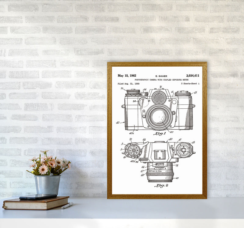 Photographic Camera Patent Art Print by Jason Stanley A2 Print Only