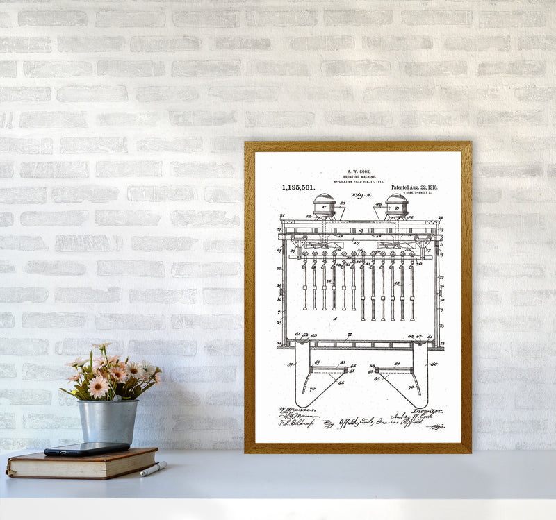 Bronzing Machine Patent Art Print by Jason Stanley A2 Print Only