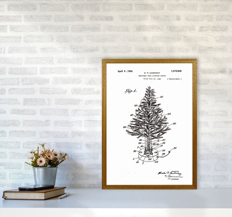 Christmas Tree Patent Art Print by Jason Stanley A2 Print Only