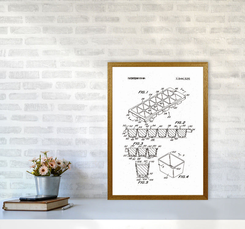 Ice Cube Tray Patent Art Print by Jason Stanley A2 Print Only