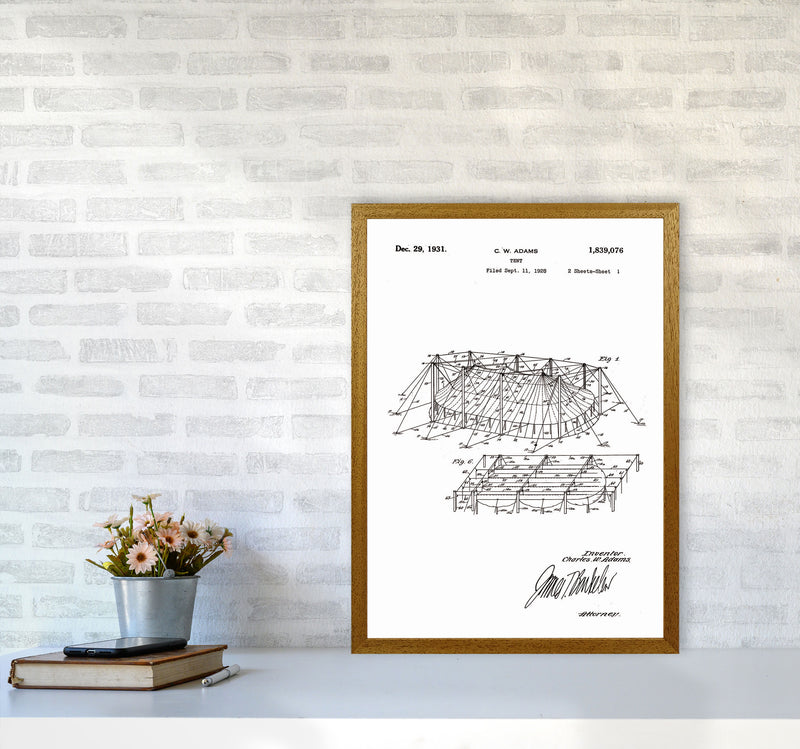 Carnival Tent Patent Art Print by Jason Stanley A2 Print Only