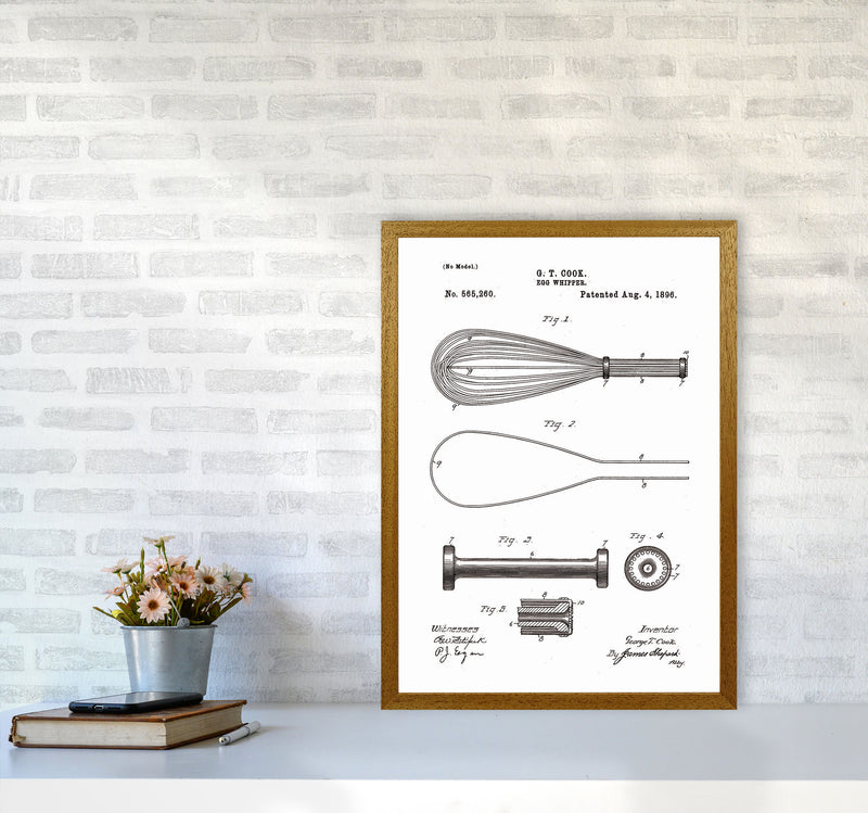 Egg Whipper Patent Art Print by Jason Stanley A2 Print Only
