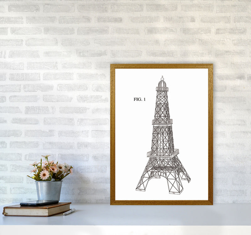 Eiffel Tower Patent Art Print by Jason Stanley A2 Print Only
