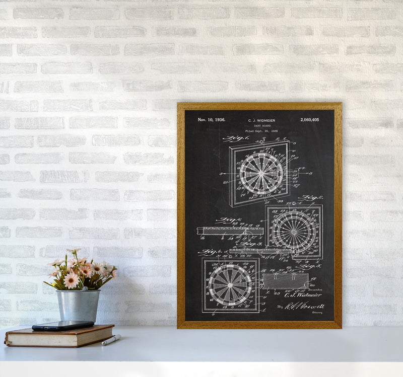 Dart Board Patent Art Print by Jason Stanley A2 Print Only