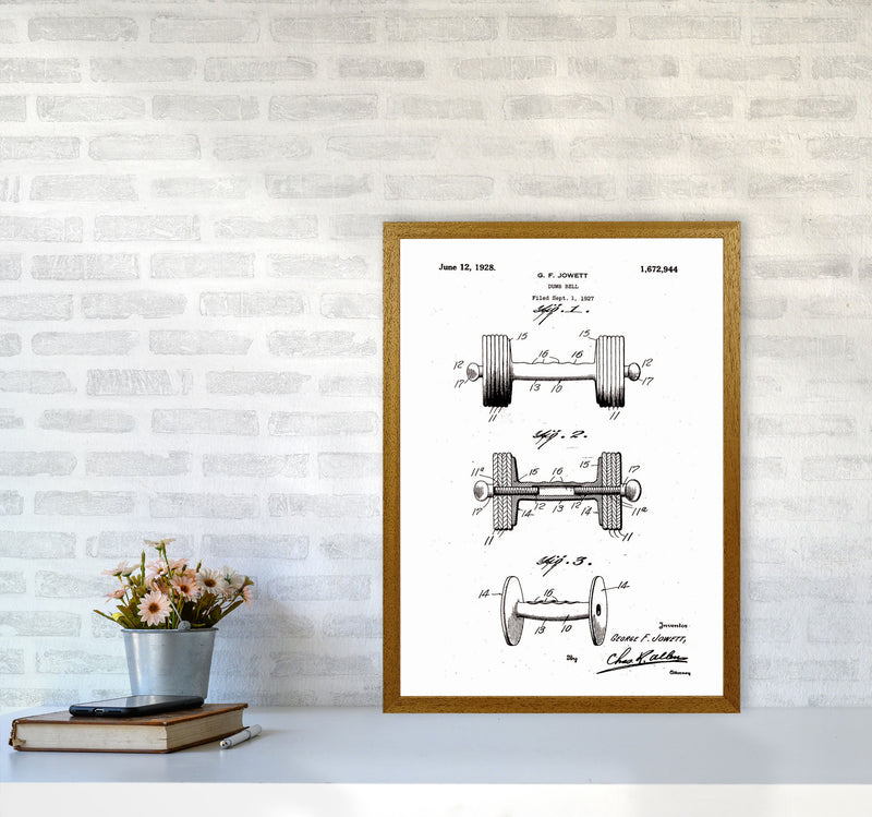 Dumb Bell Patent Art Print by Jason Stanley A2 Print Only