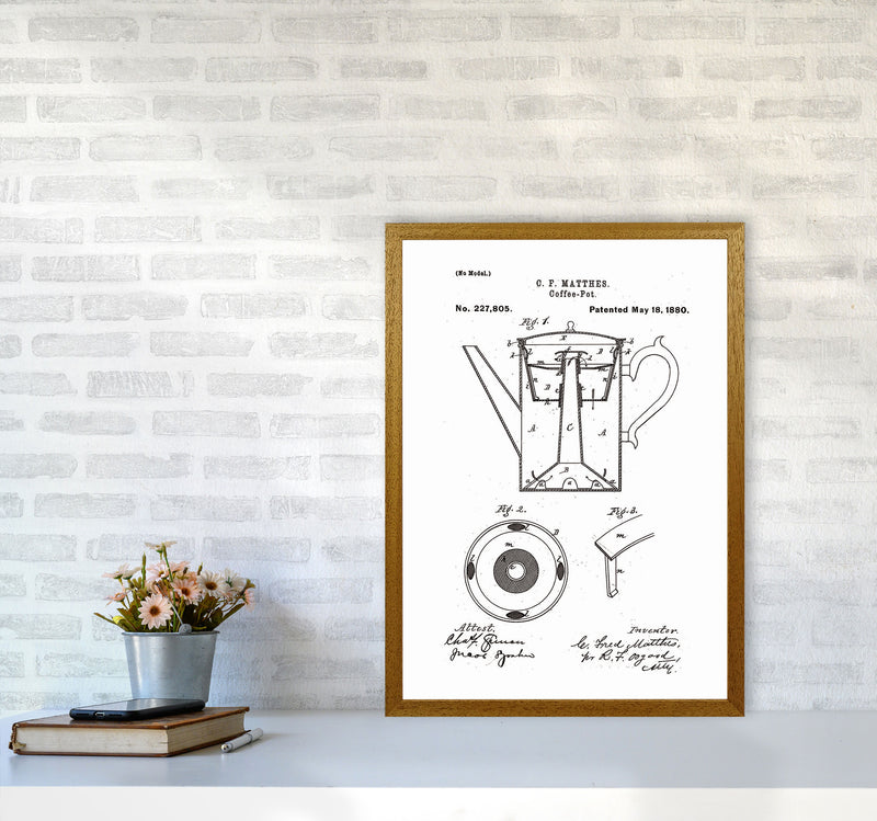 Coffee Pot Patent Art Print by Jason Stanley A2 Print Only