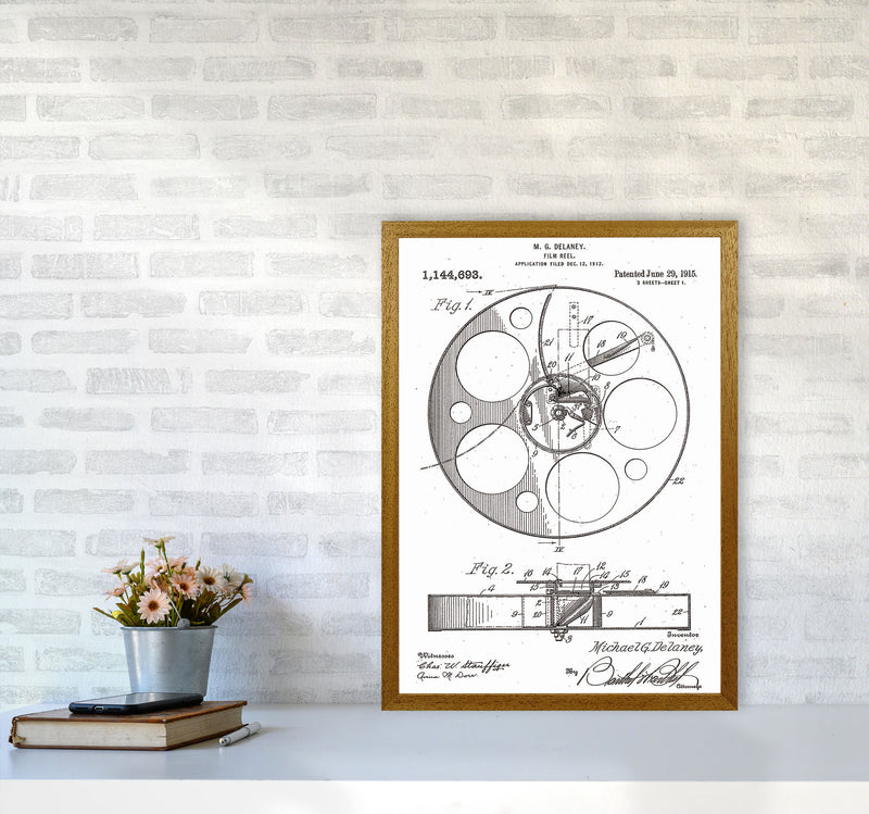 Film Reel Patent Art Print by Jason Stanley A2 Print Only