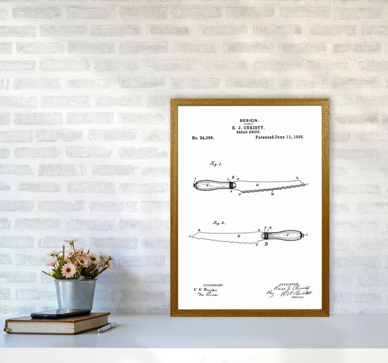 Bread Knife Patent Art Print by Jason Stanley A2 Print Only