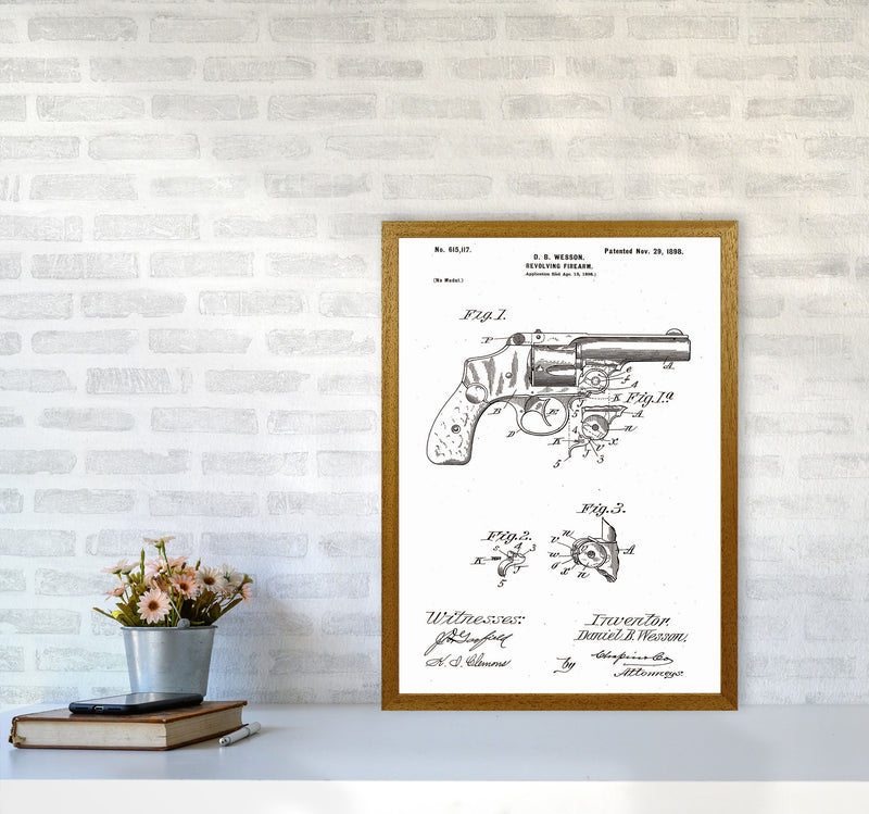 Revolver Patent Art Print by Jason Stanley A2 Print Only