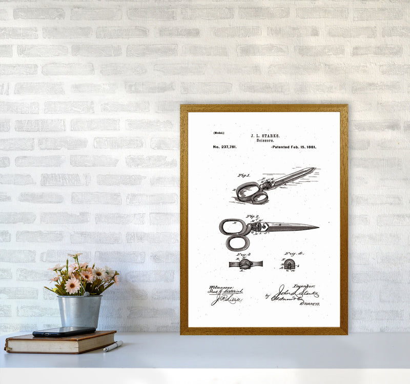 Scissors Patent Art Print by Jason Stanley A2 Print Only