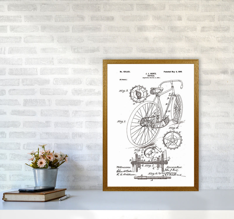 Bicycle Patent Art Print by Jason Stanley A2 Print Only