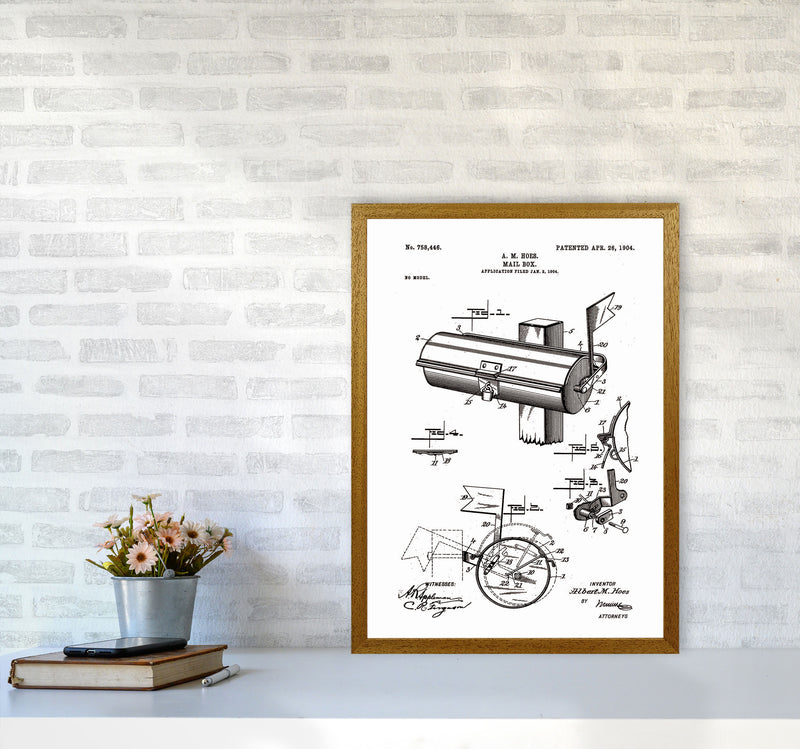 Mailbox Patent Art Print by Jason Stanley A2 Print Only