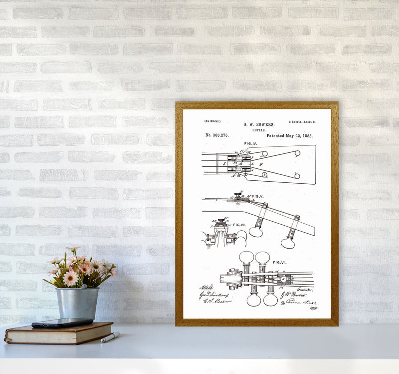 Guitar Patent Art Print by Jason Stanley A2 Print Only