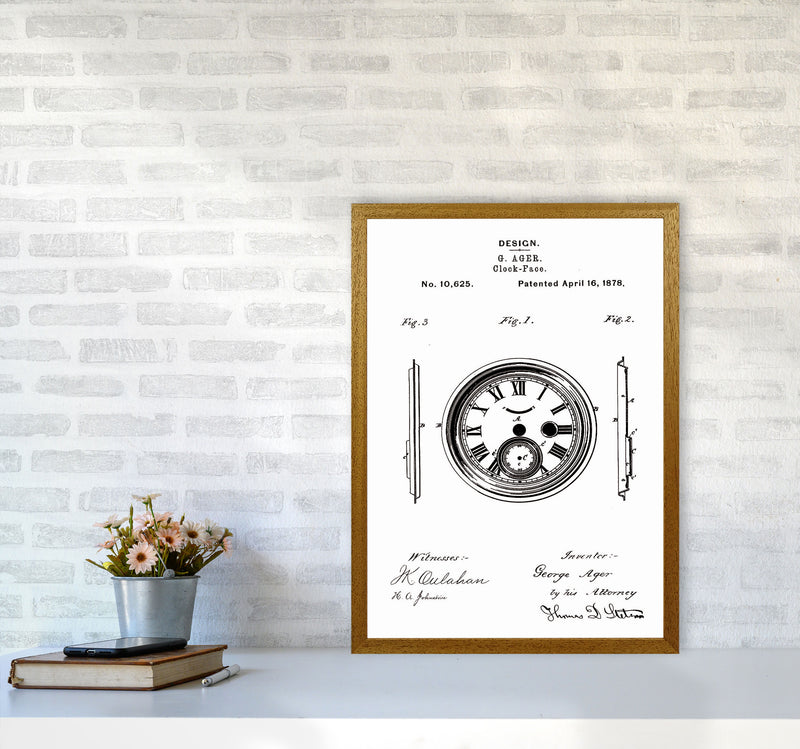 Clock Patent Art Print by Jason Stanley A2 Print Only