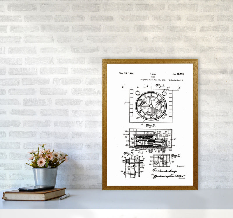 Timer Patent Art Print by Jason Stanley A2 Print Only