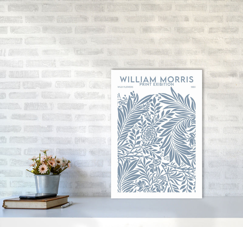 William Morris Print Exibition White Art Print by Jason Stanley A2 Black Frame